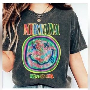 Nirvana Shirt M Smiley Face